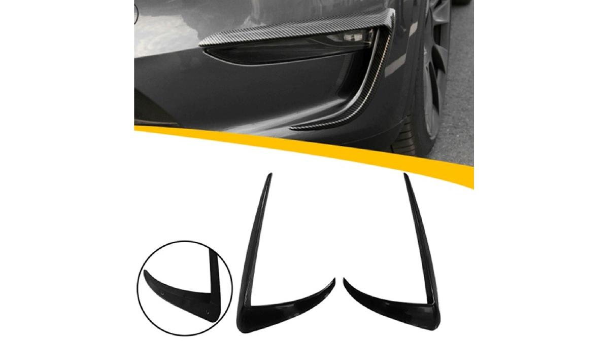 Couvertures+de+feux+anti-brouillard+sur+mesure+pour+Tesla+Model+3+2017-+%27Aero%27+%28ABS+Noir+luisant%29